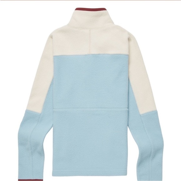 Cotopaxi Women's Large Abrazo Fleece Half-Zip Jacket Blue Cream NWT Jacket - Picture 7 of 13